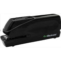 EcoElectronix black automatic electric stapler stapling up to 30 sheets with jam-free operation, powered by AC or batteries.