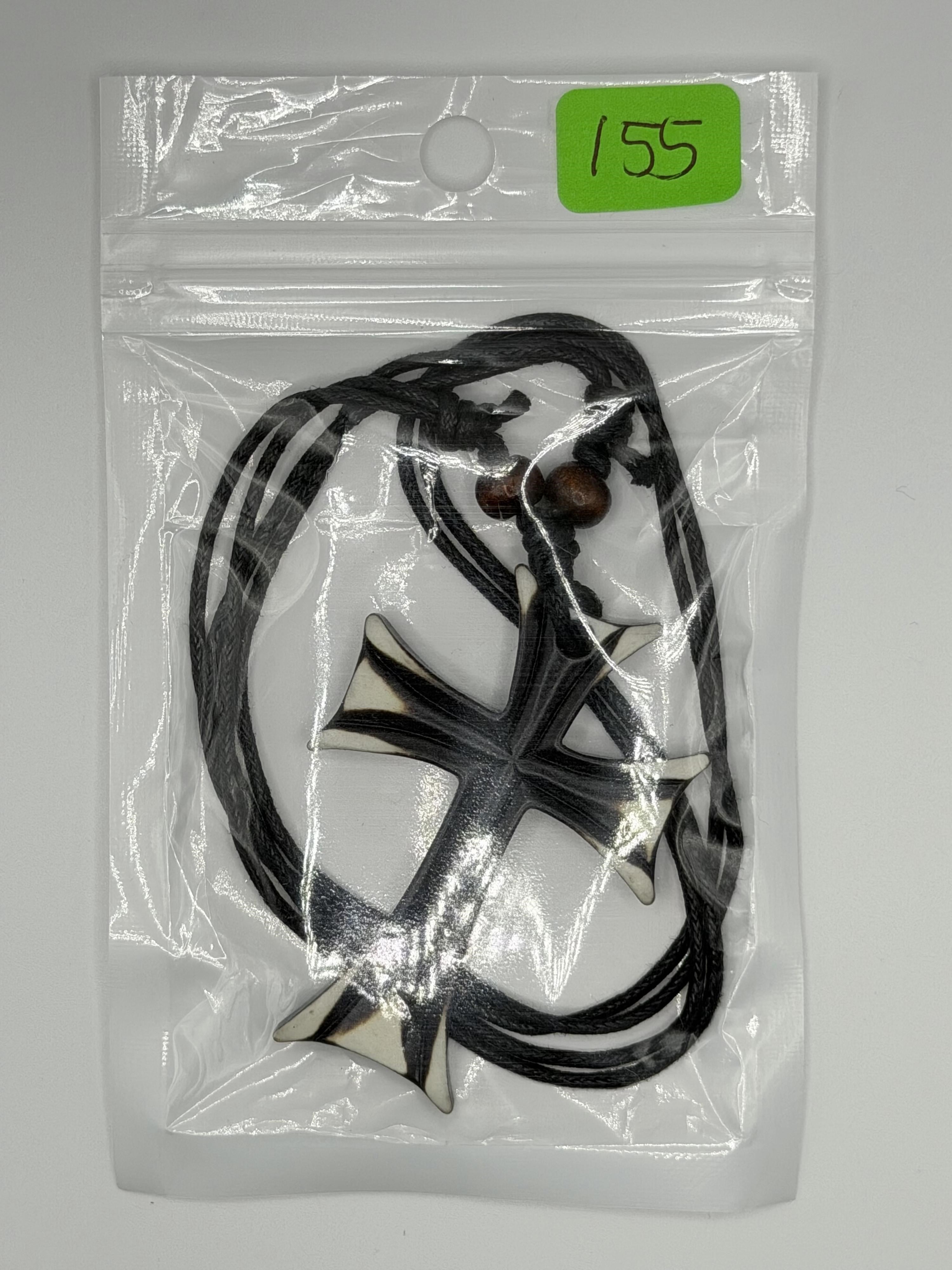 NEW Cross Necklace Leather Rope Chain