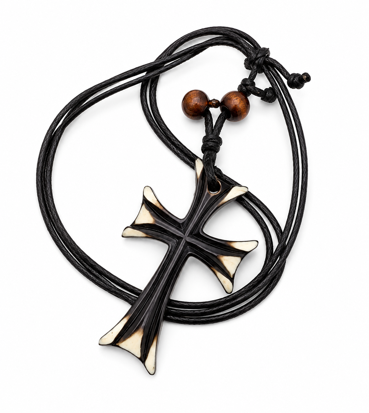 NEW Cross Necklace Leather Rope Chain