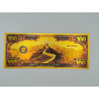 Set of 7 gold foiled novelty notes featuring the 7 Wonders of the World, by Republic Mercantile, displayed on a white background.