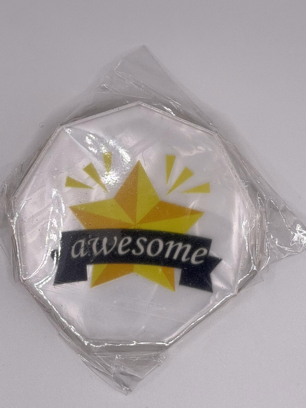 Clear 2.5-inch acrylic award with "Awesome" engraved, featuring a sleek rectangular design by Republic Mercantile.