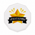 Clear 2.5-inch acrylic award with "Awesome" engraved, featuring a sleek rectangular design from Republic Mercantile.