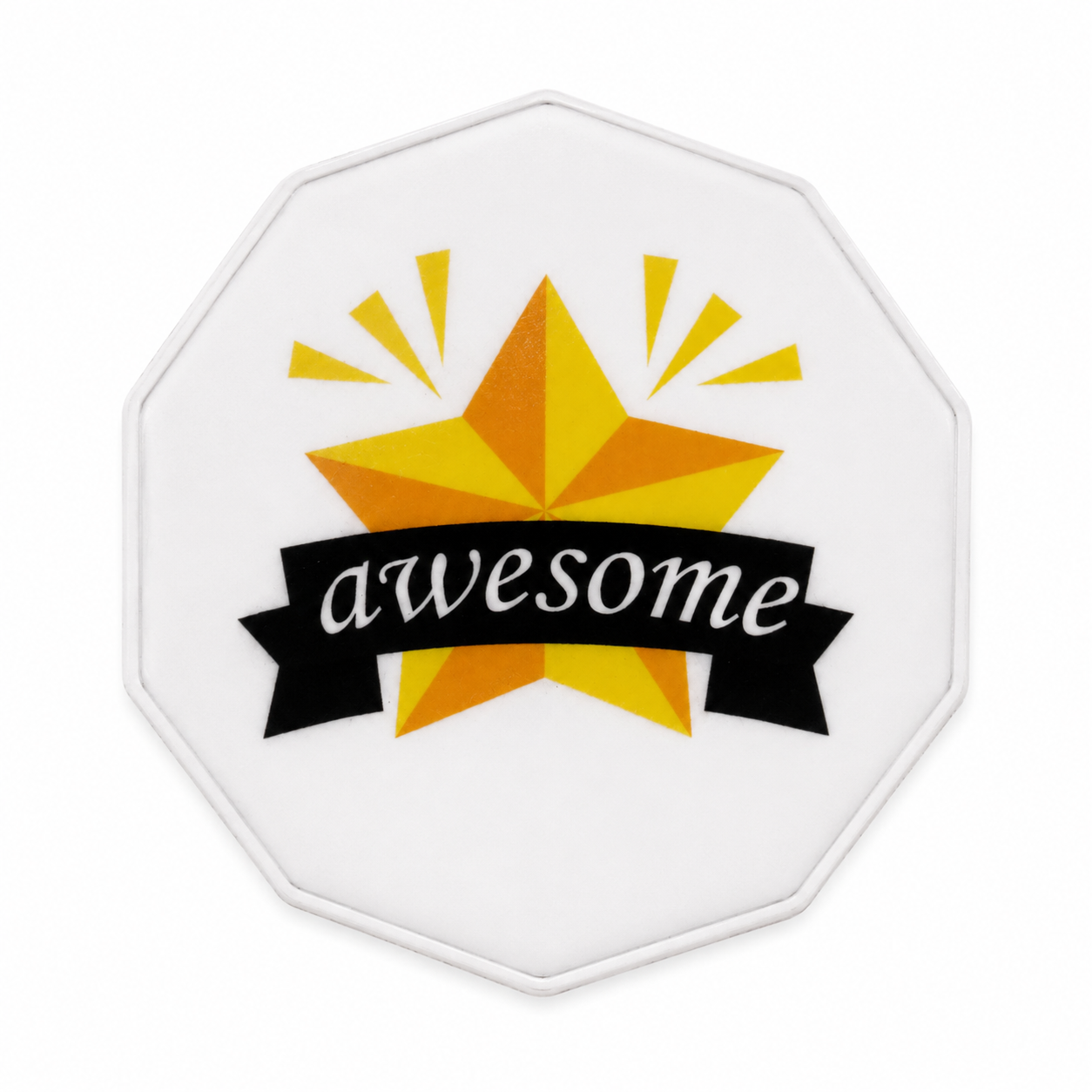 Clear 2.5-inch acrylic award with "Awesome" engraved, featuring a sleek rectangular design from Republic Mercantile.