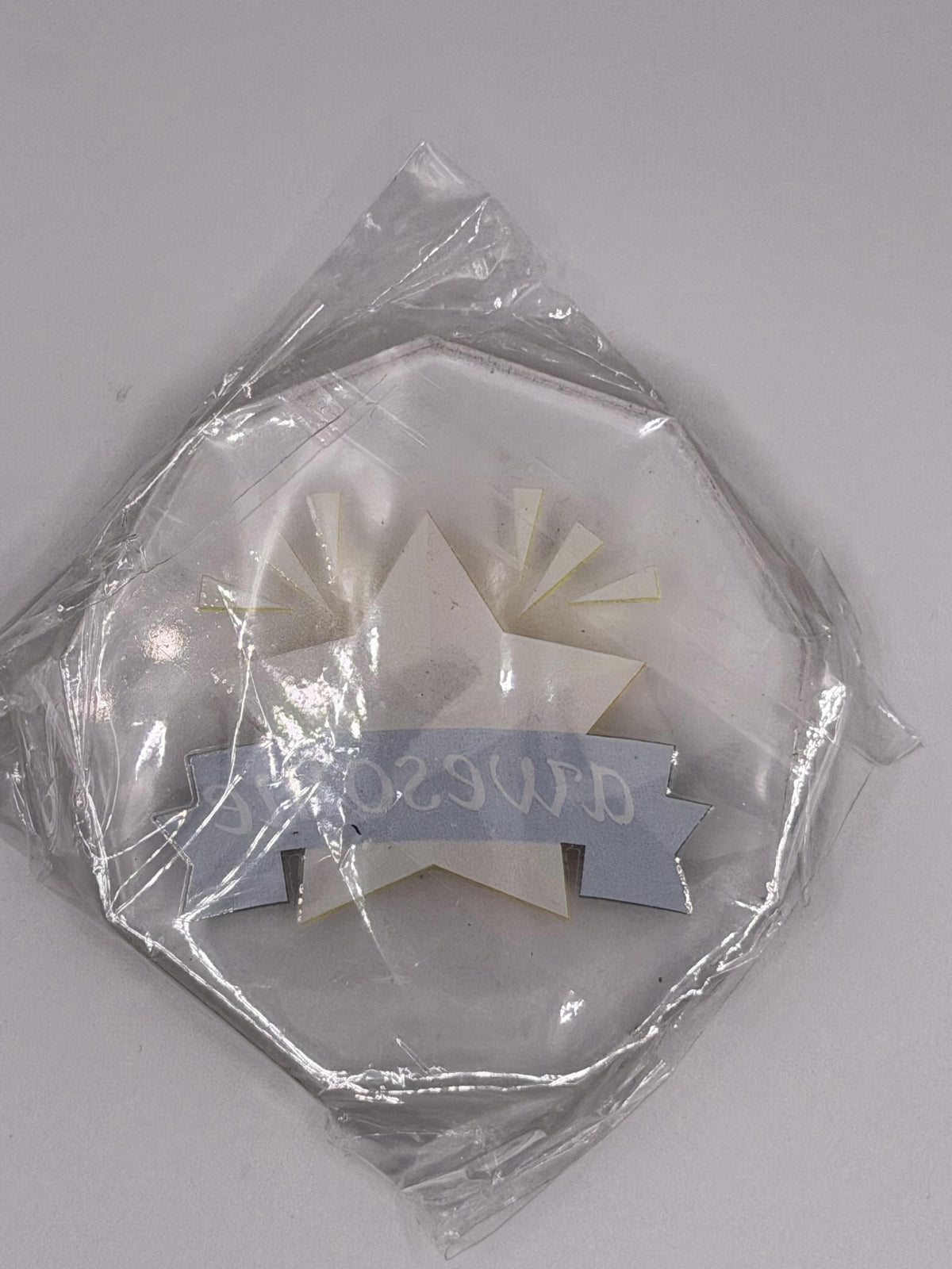 Clear 2.5 inch acrylic award with "Awesome" engraving, ideal for recognition or achievement displays by Republic Mercantile.