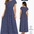 Mengpipi Women's Polka Dot Maxi Dress - Size: M