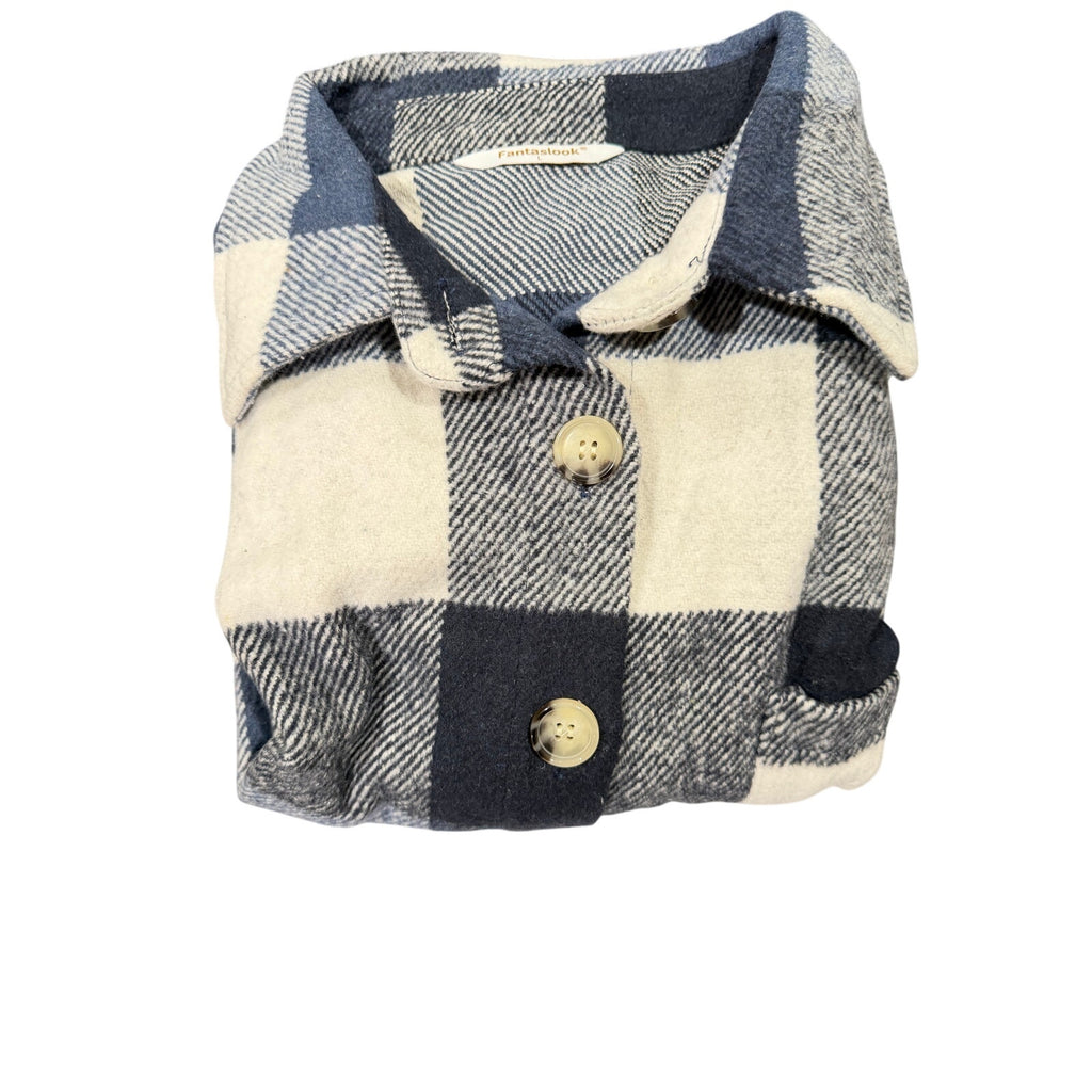 Fantaslook "Boyfriend Flannel" Shirt Long Sleeve Size L