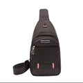 Jingpin Daily Single Strap Crossbody Backpack in coffee brown with adjustable strap and compact design, suitable for unisex use.