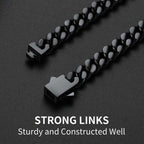 Republic Mercantile Chains ProMax HD 20-inch men's Cuban chain necklace with thick, sturdy links in a polished silver finish.