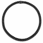 20-inch men's Cuban chain necklace by Republic Mercantile featuring thick, durable stainless steel chains with a polished finish.
