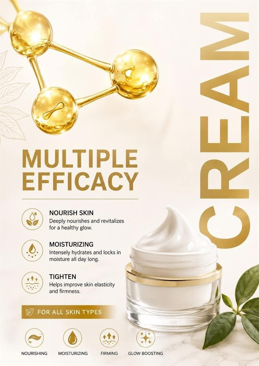 Lanemay Multi-Efficacy Skin Moisturizer in a jar, showing the creamy, hydrating formula and packaging for healthy skin.