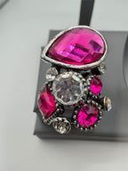 Women's elegant costume ring in size 8 with intricate design, by Republic Mercantile, displayed on a neutral background.