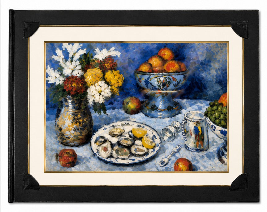 12x16 inch canvas art print of Picasso oysters by Republic Mercantile, featuring a detailed maritime still life.