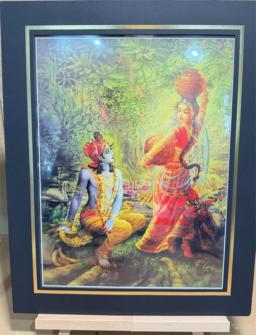 12x16 inch Indian Garden canvas art print by Republic Mercantile, featuring vibrant floral and garden imagery.