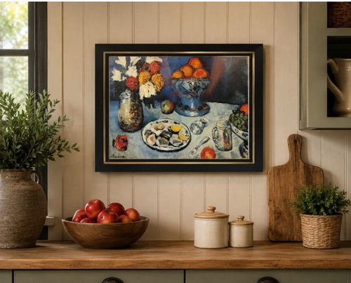 12x16 inch canvas art print of Picasso oysters by Republic Mercantile, featuring a detailed marine-inspired design.