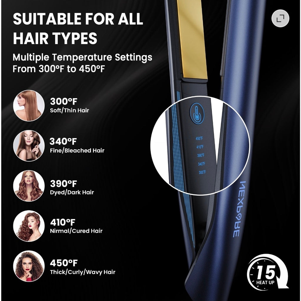 NEW Nexpure Pro 1" Hair Straightener & Curler