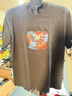 Black 250th USA Anniversary T-shirt in size L by Republic Mercantile, featuring patriotic design with USA flag and anniversary graphics.