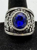 Men's US Air Force Signet Ring in size 12 by Republic Mercantile, featuring a detailed military emblem on polished metal.
