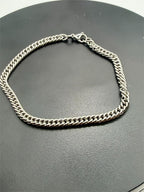 Men's silver toned chain bracelet with sleek links, stylish jewelry accessory from Republic Mercantile.