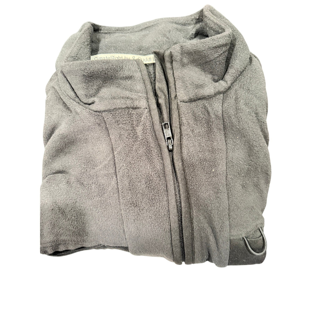 Cuddl Duds Women's Black Zip-up Sweater Size 2X