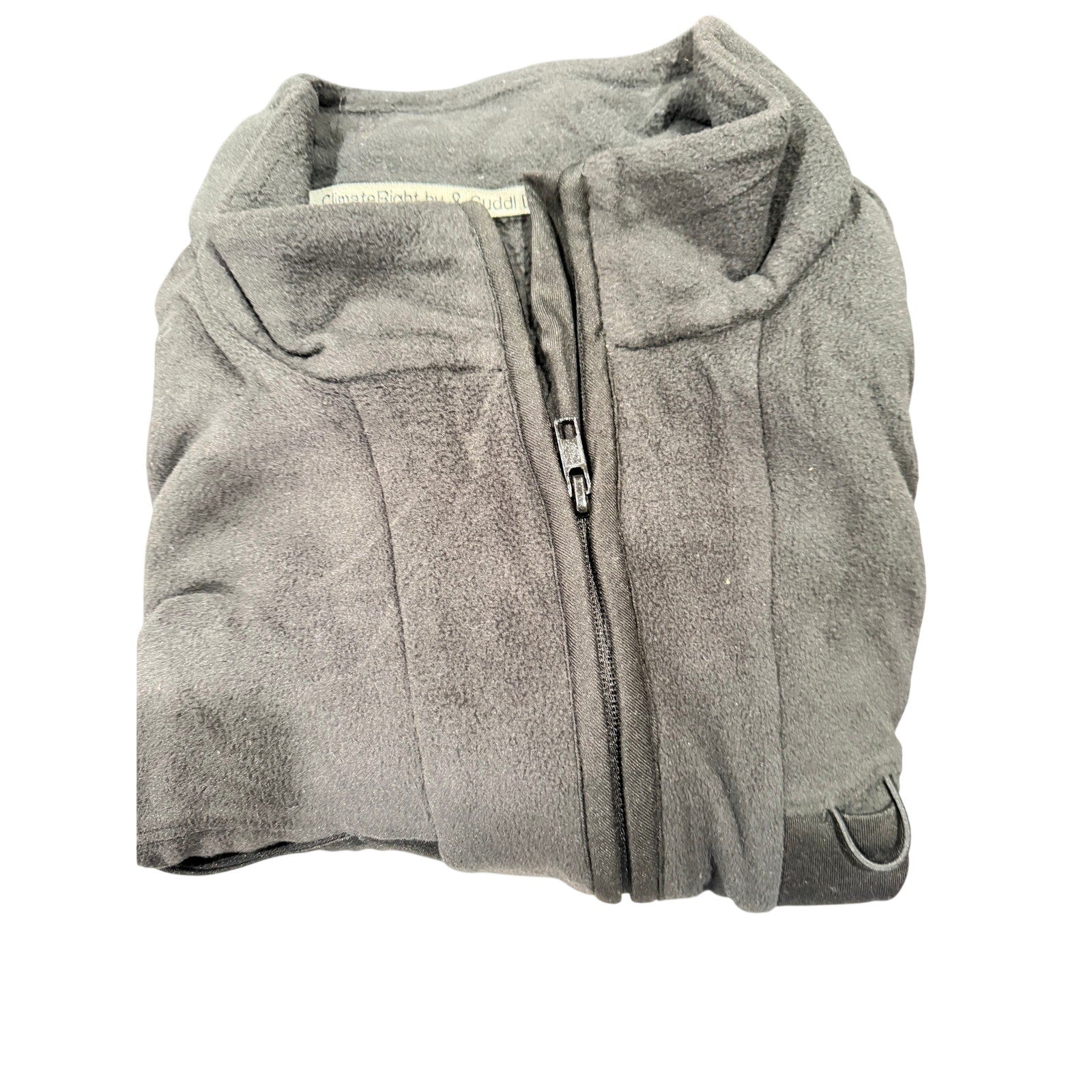 Cuddl Duds Women's Black Zip-up Sweater Size 2X