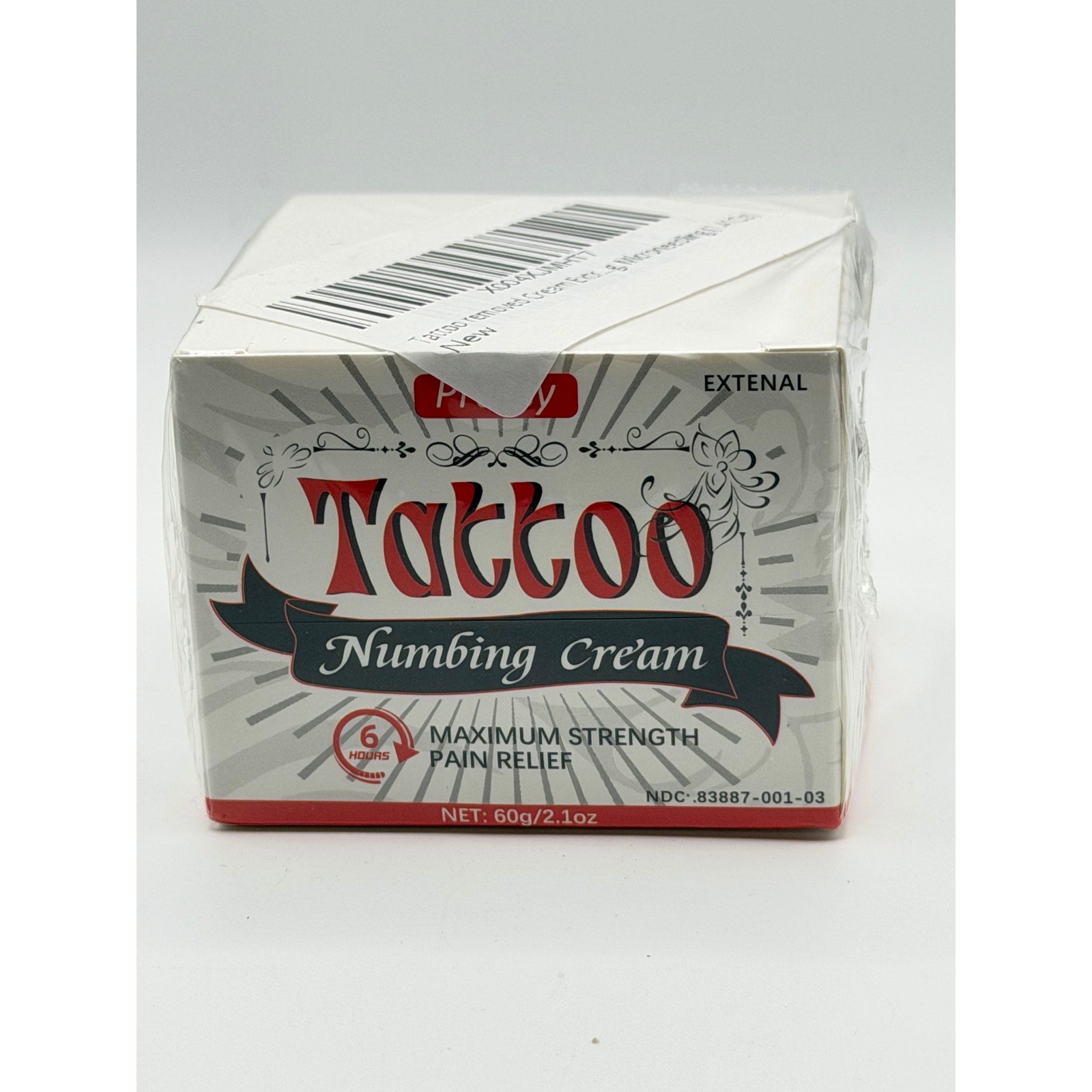 Tattoo Numbing Cream Maximum Strength Pain Relief 60g 2.1oz