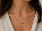 Rose gold chain necklace, 20-inch length, by Republic Mercantile, featuring a delicate and stylish design.