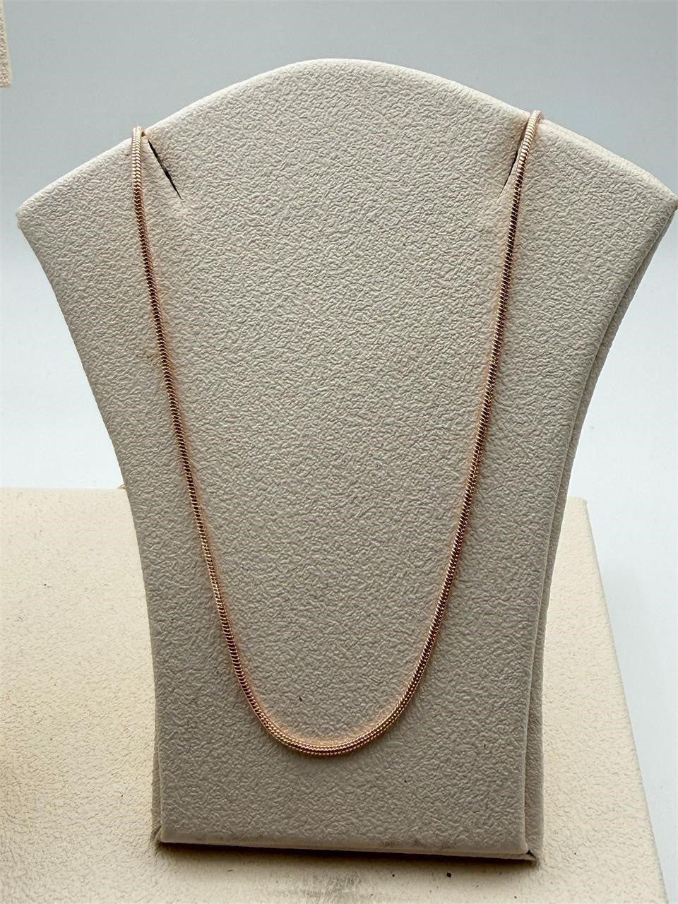 20-inch rose gold color chain necklace by Republic Mercantile, featuring a delicate and stylish design.