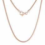 20-inch rose gold chain necklace by Republic Mercantile featuring a sleek, polished design on a white background.