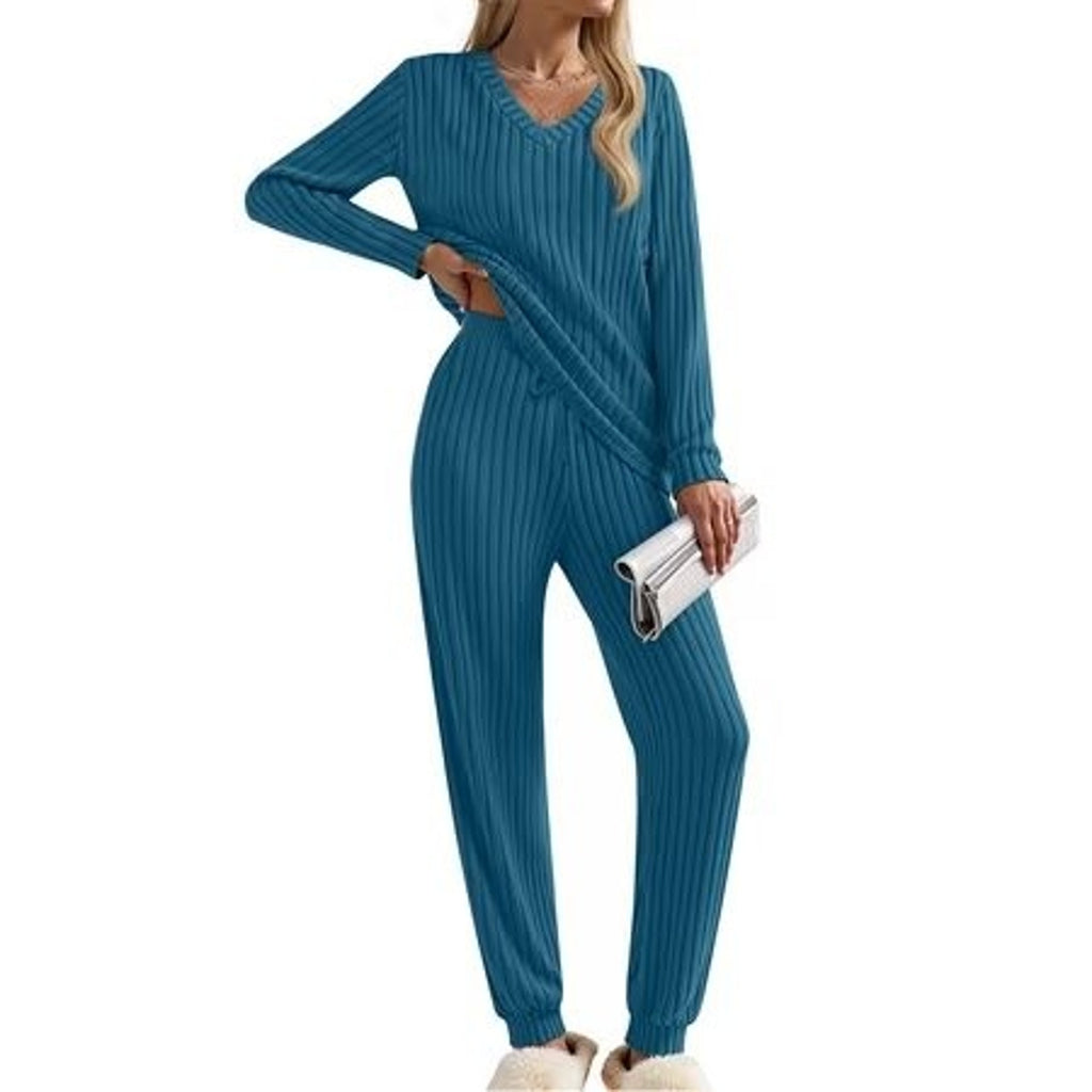 Fantaslook women's pajamas lounge set with long sleeve shirt and pants in size S, soft fabric, casual comfort sleepwear.