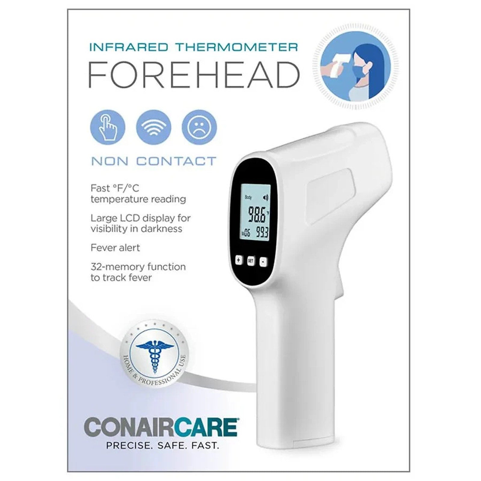 Conair Care Infrared Forehead Thermometer New In Sealed Box