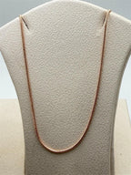19-inch rose gold snake chain necklace for women, stylish jewelry accessory by Republic Mercantile.