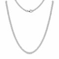 Silver textured chain necklace, 20 inches long, with a classic style from Republic Mercantile, displayed on a neutral background.