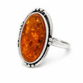 Sterling silver gemstone ring in size 9.5 featuring a polished band and vibrant gemstone setting, by Republic Mercantile.