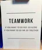 Unframed 8x10 success poster board by Republic Mercantile featuring teamwork-themed motivational design.