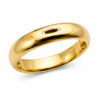 Gold tone stainless steel band ring in size 8 with a sleek, polished finish, stylish jewelry by Republic Mercantile.
