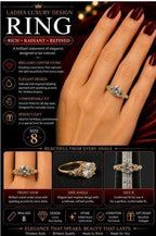 Gold tone fashion ring with cubic zirconia stone in size 8, stylish jewelry accessory from Republic Mercantile.