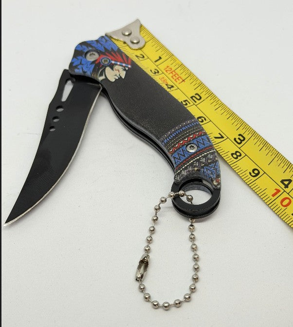 NEW Native Design Folding Pocket Knife 3.5"