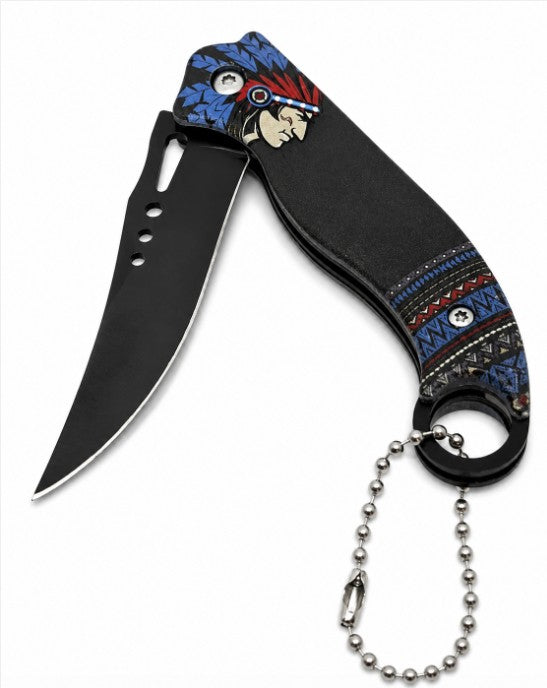 NEW Native Design Folding Pocket Knife 3.5"