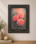 8x10 inch Peony Morning floral art print from the Morning Flowers Collection by Republic Mercantile in a matte folder.