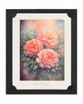 8x10 inch Peony Morning flower print from the Morning Flowers Collection in a matte folder by Republic Mercantile.