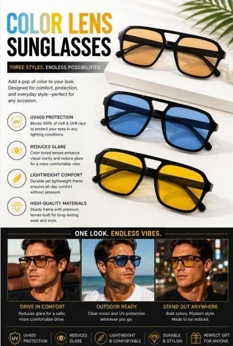 Lot of 3 Color Sunglasses
