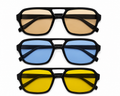 Set of 3 colorful Republic Mercantile sunglasses with tinted lenses and stylish frames, perfect for sunny days.
