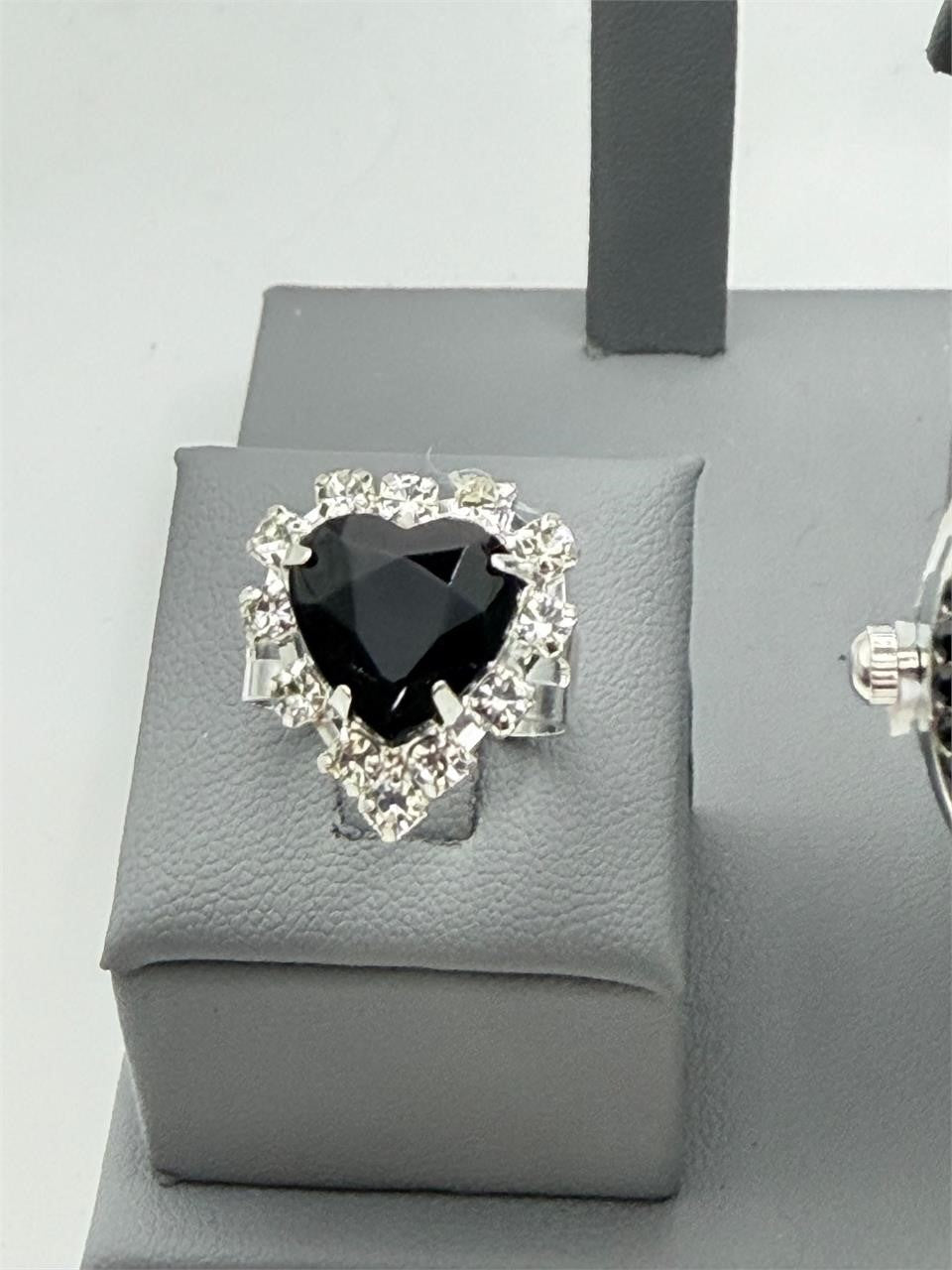 Set of five matching jewelry pieces including watch, ring, necklace, and earrings from Republic Mercantile, displayed together.