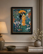 Victorian Spring art print on canvas, 12x16 inches with 16x20 mat, by Republic Mercantile, featuring a floral spring scene.
