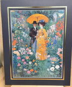 Victorian Spring art print on canvas, 12x16 inches with 16x20 mat, by Republic Mercantile, showcasing floral and vintage design.