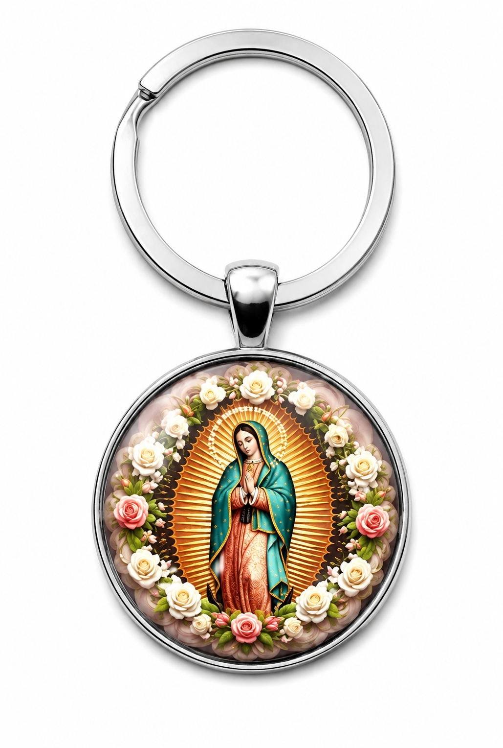 NEW Mother Mary Virgin of Guadalupe Keychain
