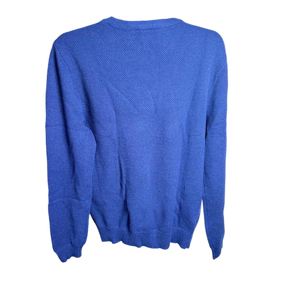 Iceglad Crewneck Blue Long-Sleeve Men's Sweater Size L