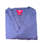 M&M men's scrubs uniform with comfortable fit, pocket top and pants in size L, suitable for healthcare workwear.