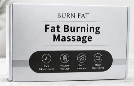 Electric muscle stim massage device by Republic Mercantile for fat burning and muscle relaxation, shown in the image.