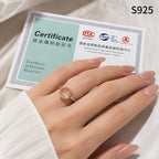 Sterling silver gem ring in size 7 by Republic Mercantile featuring a polished band and intricate gemstone setting.